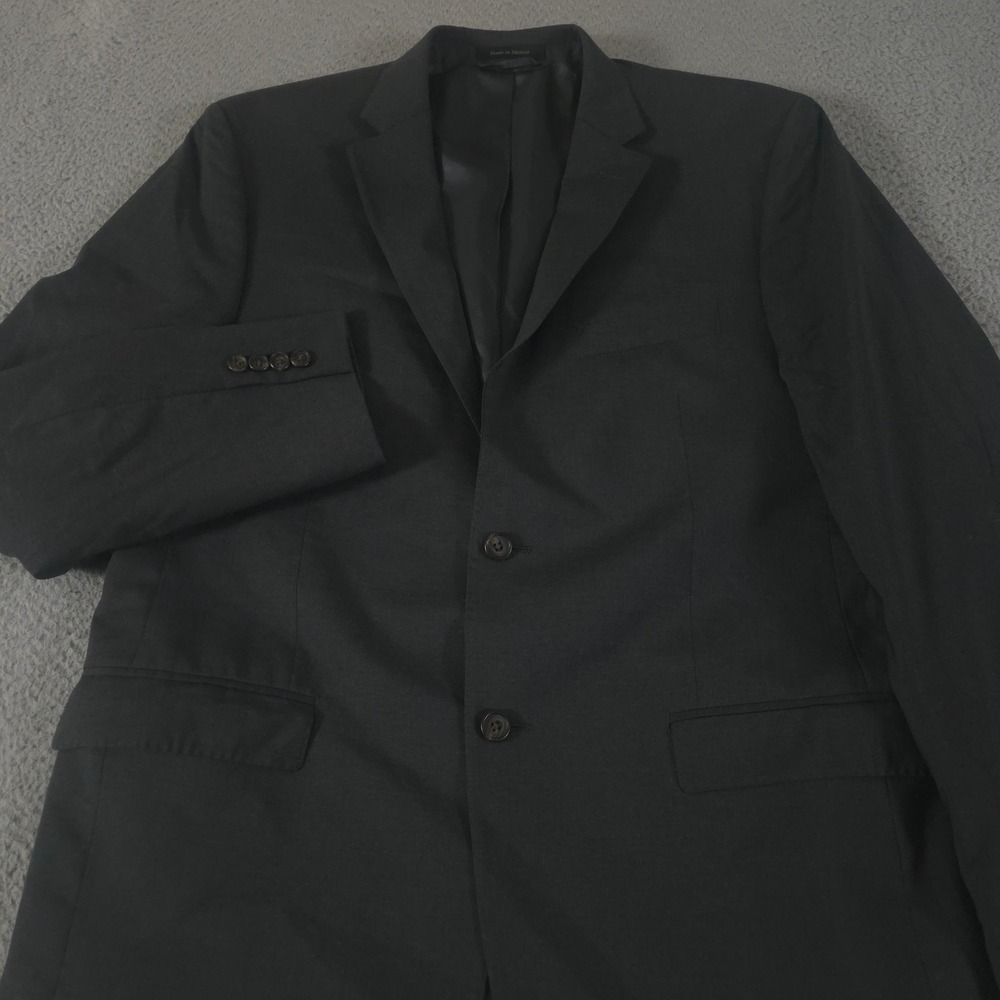 Lauren Ralph Lauren Black Label Blazer Mens 44 Long Charcoal Slim Wool 2-Button